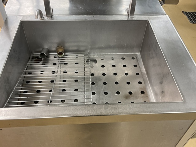 1061274-3 Mareno kitchen island with induction cooker