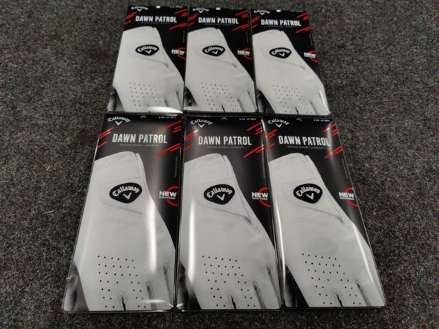 1064485-1 6-pack Golf Gloves Callaway GL CG Dawn Patrol MLH L WHT 19 Men's Left L