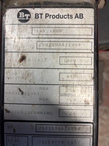 1060808-9 Track stacker, BT LSV 1000/11