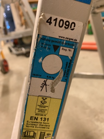 781095-4 Folding ladder Zarges 3 steps