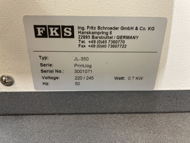 1060178-7 FKS PRINT JOG JL-350 (shaking table)