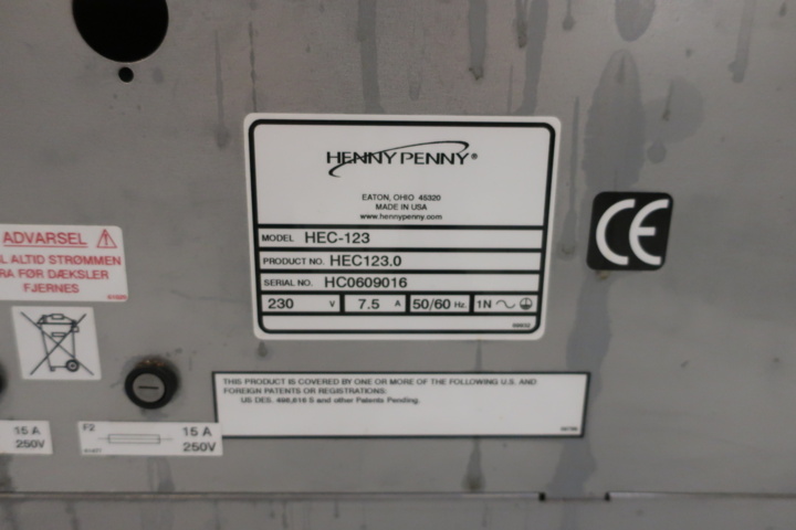 1029579-2 Heating system Henny Penny HEC 123
