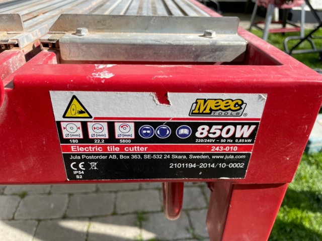 1078125-9 Meec tools Tile cutter 850W