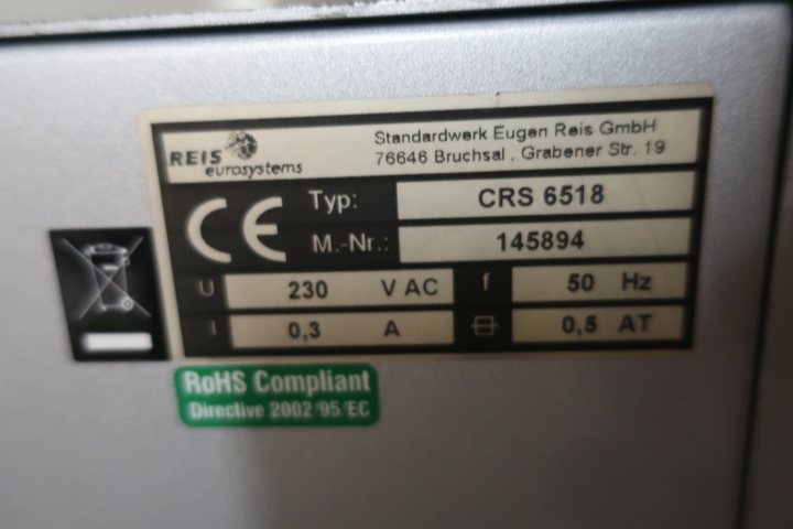 1029702-11 Coin counter Reis eurosystems CRS 6518
