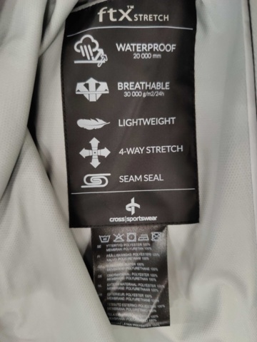 1078955-4 Rain jacket Cross Sportswear M Edge Jacket Men XXL