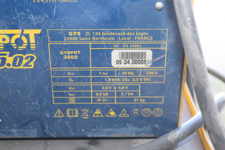 1079408-3 GYS GYSpot 35.02 leveling machine