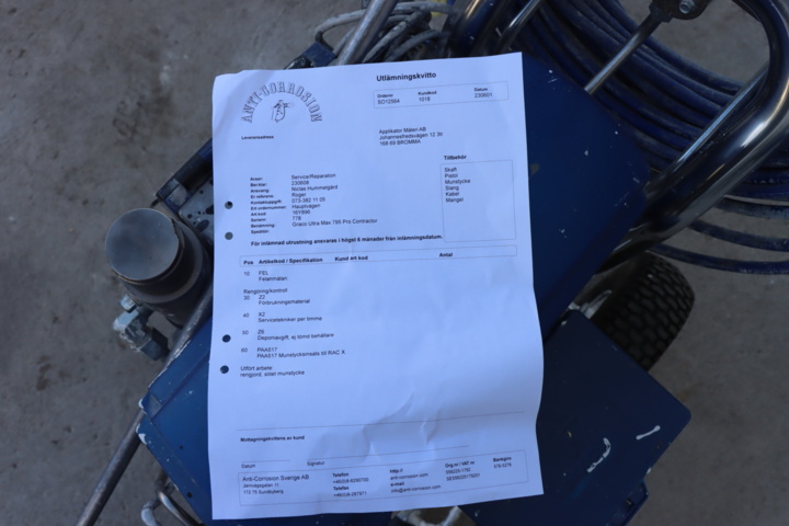 1033796-3 Paint Sprayer Graco Ultra Max 795 Pro Ccntractor "New Serviced"