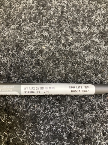 1077722-2 Golf club Cobra AirX HY GY RD RH MNS - GPH LITE 7/H