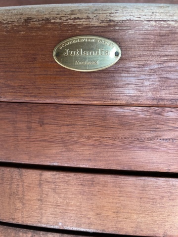 1069123-5 Position chairs from Jutlandia 4 pcs with cushions and 3 folding chairs