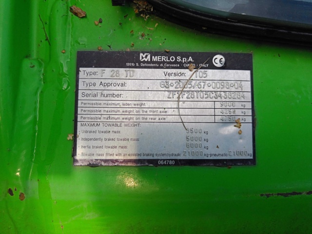 929331-32 Telescopic loader MERLO P28.8TOP - 2014