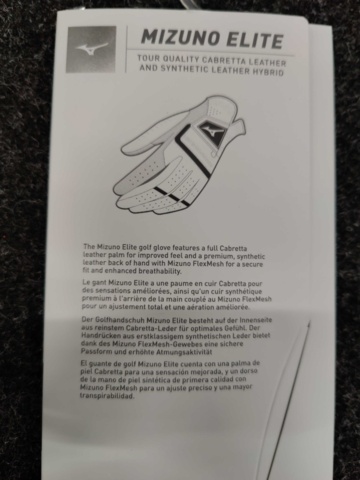 1079710-3 6-pack Golf Gloves Mizuno Elite 19 Men's Small Right