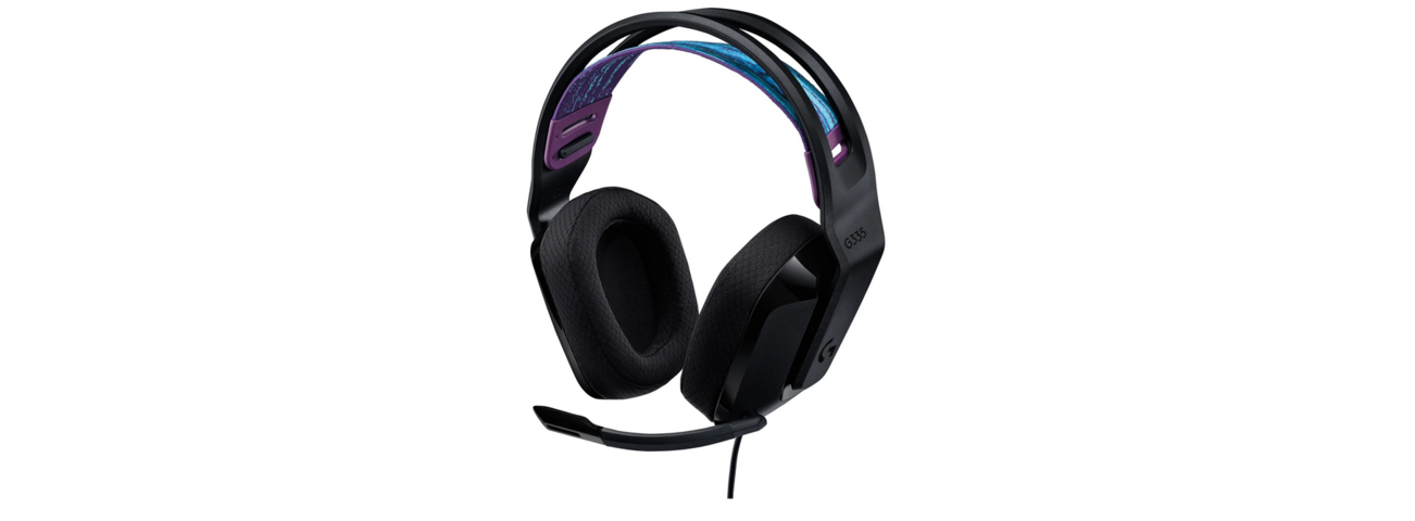 1077888-2 Headset Logitech G335 Wired Gaming Headset - Black