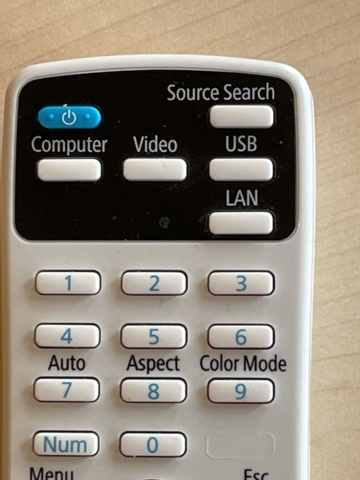 998780-14 Large screen projector with sound system & project screen.