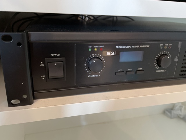 998780-23 Large screen projector with sound system & project screen.