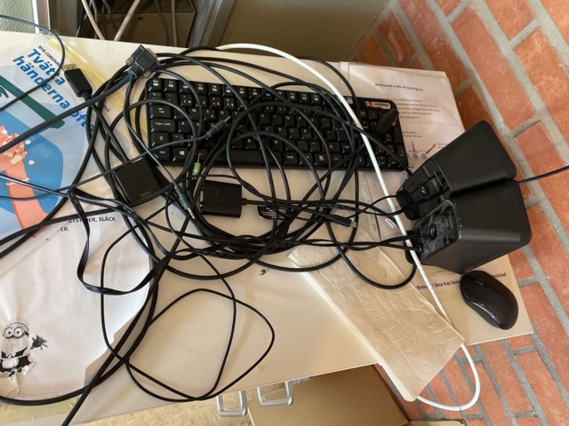 998780-24 Large screen projector with sound system & project screen.