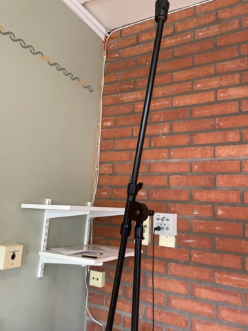 998780-26 Large screen projector with sound system & project screen.