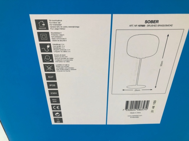 1043283-3 Markslöjd Sober table lamp - Shipping included (1154)