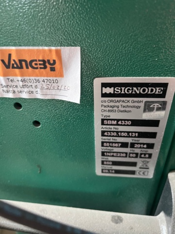 1060220-3 Signode strapping machine