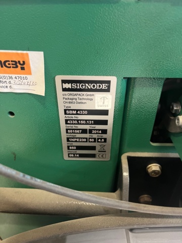 1060220-4 Signode strapping machine