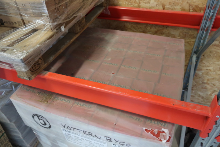 1029848-4 Approx. 105m² tile, Mainzu Blanco Brillo 10x30cm, white