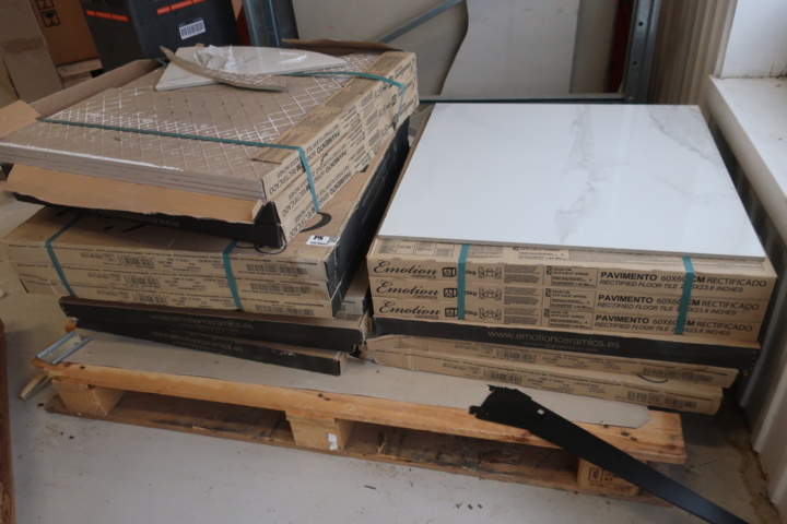 1029862-2 Approx. 20m² granite ceramic/clinker, Emotion, marble imitation 60x60cm