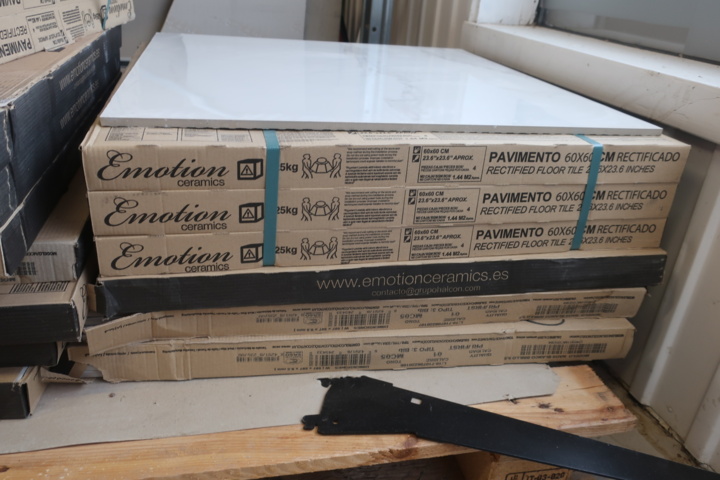 1029862-5 Approx. 20m² granite ceramic/clinker, Emotion, marble imitation 60x60cm