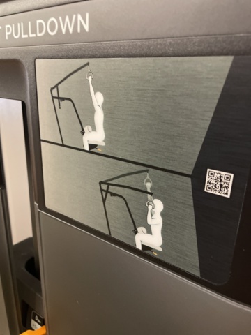 1049339-10 Diverging lat pulldown, Precor RSL 0314 1 pc