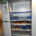 1080252-1 Sheet metal cabinet with various drills