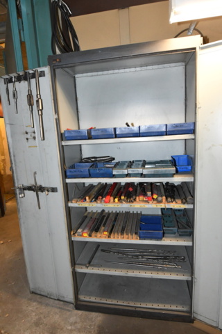 1080252-1 Sheet metal cabinet with various drills