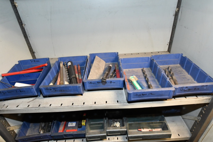 1080252-3 Sheet metal cabinet with various drills