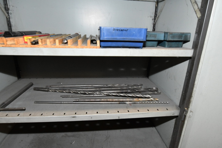 1080252-6 Sheet metal cabinet with various drills
