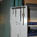 1080252-7 Sheet metal cabinet with various drills