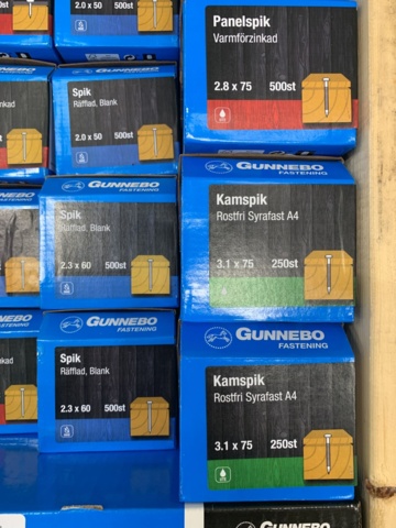 1080806-4 Assortment of nails Gunnebo