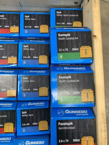 1080806-5 Assortment of nails Gunnebo