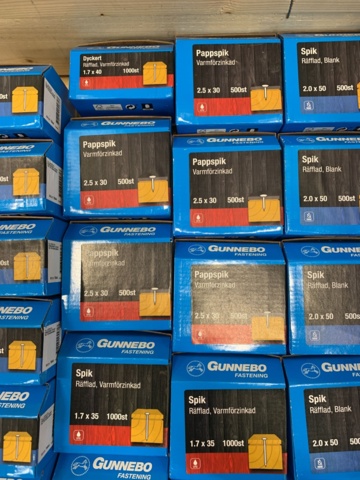 1080806-6 Assortment of nails Gunnebo