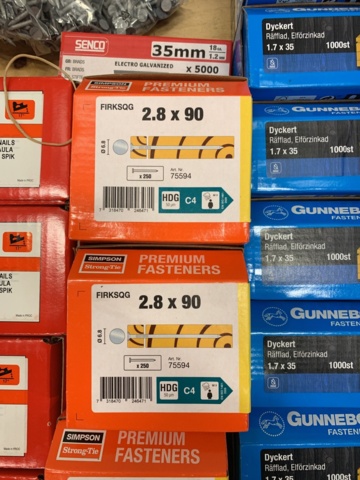 1080806-12 Assortment of nails Gunnebo