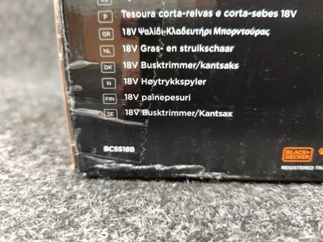 1080407-7 Brush trimmer Black & Decker BCSS18B-XJ 18V