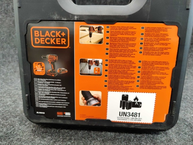1080645-3 Screwdriver Black & Decker BL186KB-QW 18V