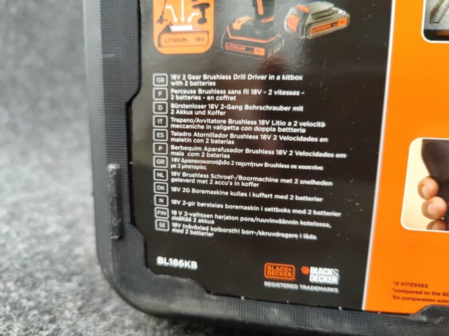 1080645-5 Screwdriver Black & Decker BL186KB-QW 18V