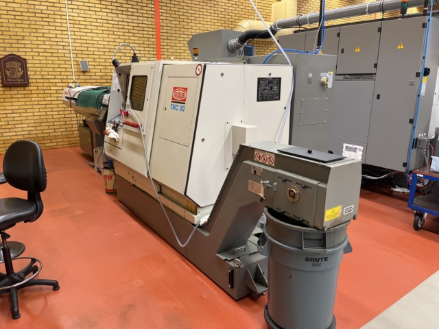 1078381-1 CNC lathe TRAUB TNC 30 TGY incl. FMB Turbo 3-36 Bar feeder