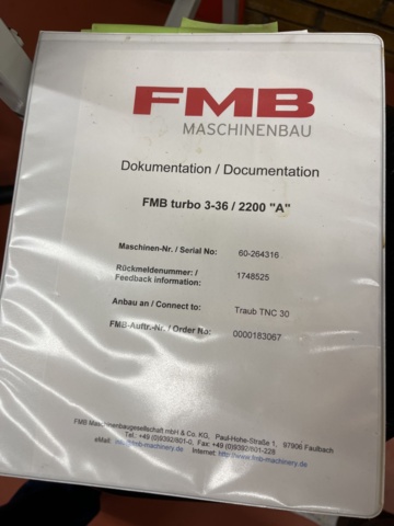 1078381-41 CNC lathe TRAUB TNC 30 TGY incl. FMB Turbo 3-36 Bar feeder