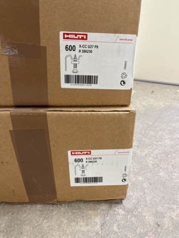 1029887-2 4 boxes Hilti X-CC U CEILING CLAMP WITH NAIL