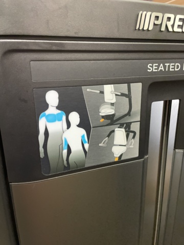 1049357-5 Seated Dip Precor, RSL 0215, 1pc