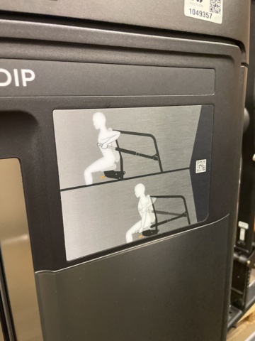 1049357-6 Seated Dip Precor, RSL 0215, 1pc