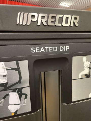 1049357-7 Seated Dip Precor, RSL 0215, 1pc