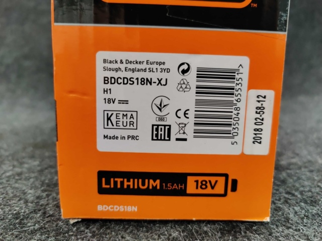 1081374-3 Multislip Black & Decker BDCDS18N-XJ Mouse 18V