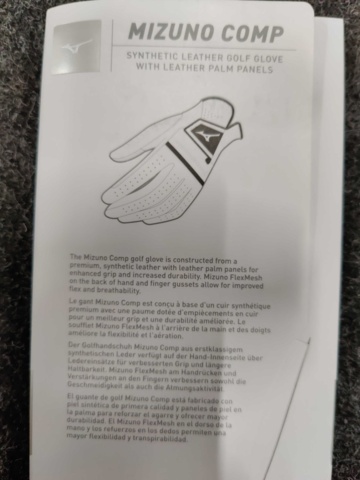 1081525-3 6-pack Golf Gloves Mizuno Comp Men's Small Left