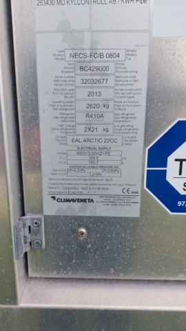 1049221-6 Cooling system Climaveneta NECS/FC0804, 2013