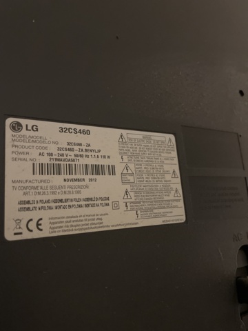 1060248-6 32" LG TV older model