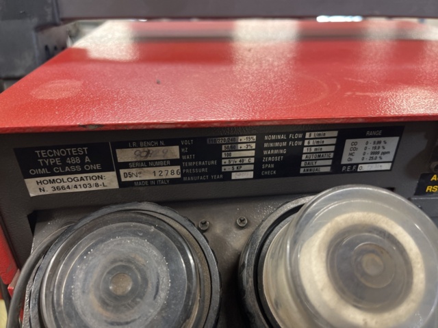 1078392-7 Exhaust gas meter Tecnotest Mod 488